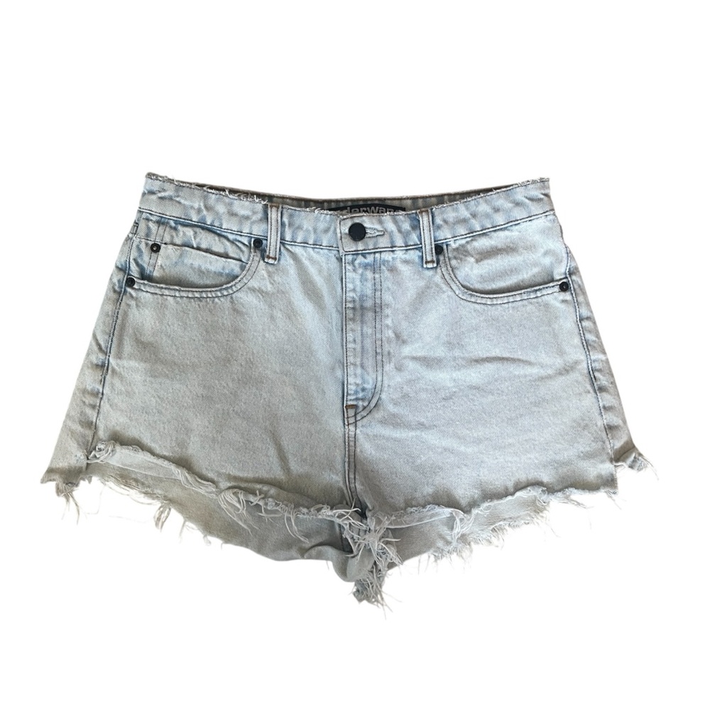 Alexander Wang High Rise Bite Denim Shorts